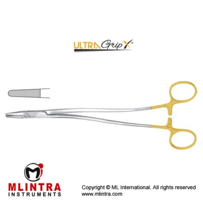 UltraGripX™ TC Needle Holder S Shaped Stainless Steel, 20.5 cm - 8"